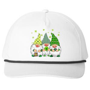 St Patricks Day Irish Gnomes Leprechauns St Pattys Day Snapback Five-Panel Rope Hat