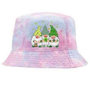 St Patricks Day Irish Gnomes Leprechauns St Pattys Day Tie-Dyed Bucket Hat