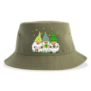 St Patricks Day Irish Gnomes Leprechauns St Pattys Day Sustainable Bucket Hat