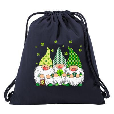 St Patricks Day Irish Gnomes Leprechauns St Pattys Day Drawstring Bag