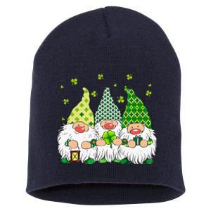 St Patricks Day Irish Gnomes Leprechauns St Pattys Day Short Acrylic Beanie