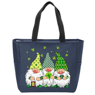 St Patricks Day Irish Gnomes Leprechauns St Pattys Day Zip Tote Bag