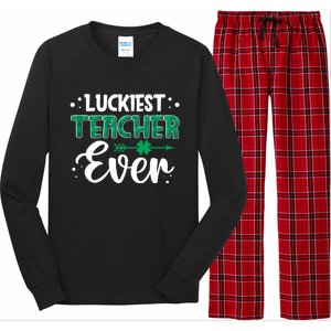 St Patricks Day For Teacher Great Gift Long Sleeve Pajama Set