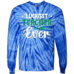 St Patricks Day For Teacher Great Gift Tie-Dye Long Sleeve Shirt