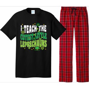 St Patrick Day Teach Little Leprechauns Saint Paddys Teacher Pajama Set