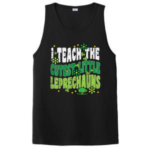 St Patrick Day Teach Little Leprechauns Saint Paddys Teacher PosiCharge Competitor Tank