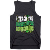 St Patrick Day Teach Little Leprechauns Saint Paddys Teacher Tank Top