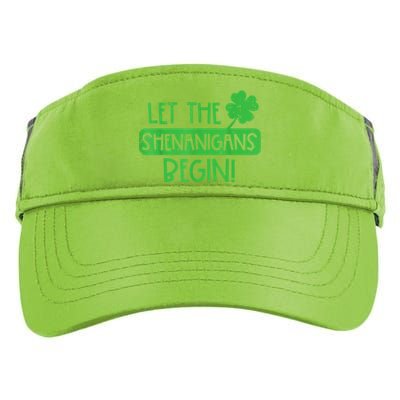 St Patricks Day Let The Shenanigans Begin Adult Drive Performance Visor