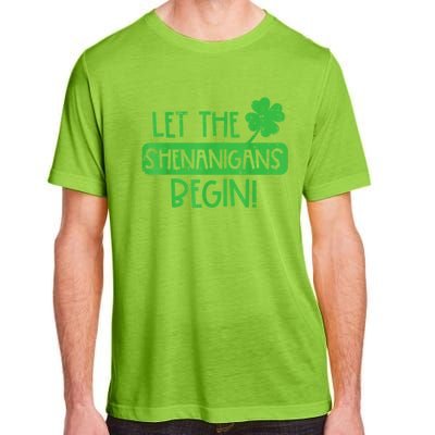 St Patricks Day Let The Shenanigans Begin Adult ChromaSoft Performance T-Shirt