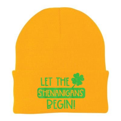 St Patricks Day Let The Shenanigans Begin Knit Cap Winter Beanie