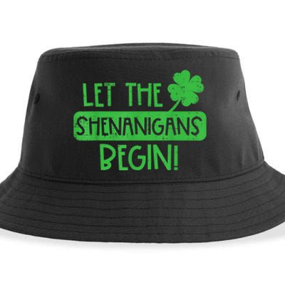 St Patricks Day Let The Shenanigans Begin Sustainable Bucket Hat