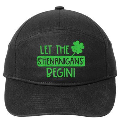 St Patricks Day Let The Shenanigans Begin 7-Panel Snapback Hat