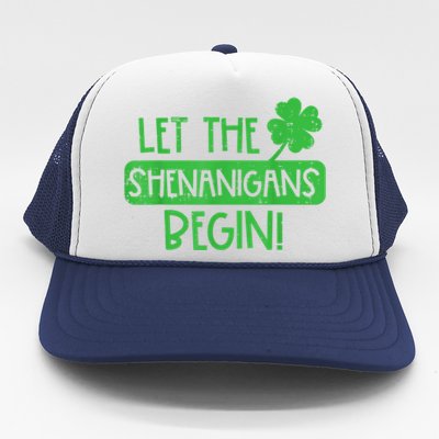 St Patricks Day Let The Shenanigans Begin Trucker Hat