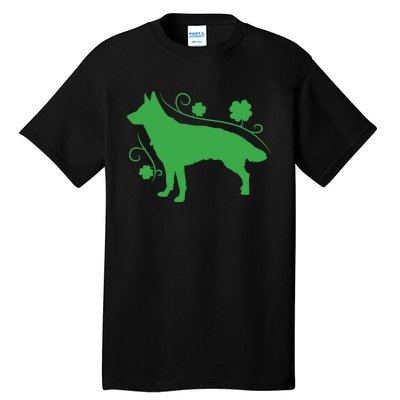 St Patricks Day Green Dog Tall T-Shirt