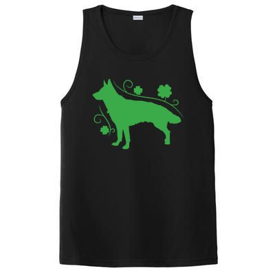 St Patricks Day Green Dog PosiCharge Competitor Tank