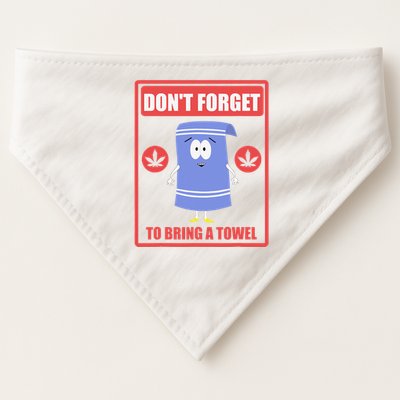 Dont Forget To Bring A Towel Funny USA-Made Doggie Bandana