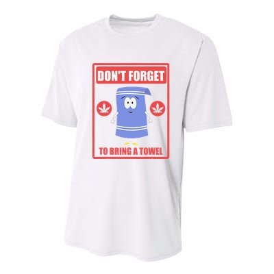 Dont Forget To Bring A Towel Funny Youth Performance Sprint T-Shirt
