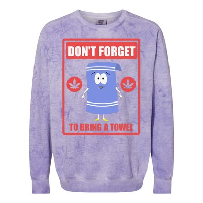 South Park Don't Forget To Bring A Towel Colorblast Crewneck Sweatshirt