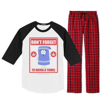 South Park Don't Forget To Bring A Towel Raglan Sleeve Pajama Set