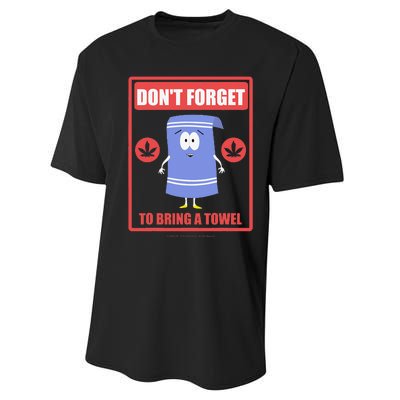 South Park Don't Forget To Bring A Towel Performance Sprint T-Shirt