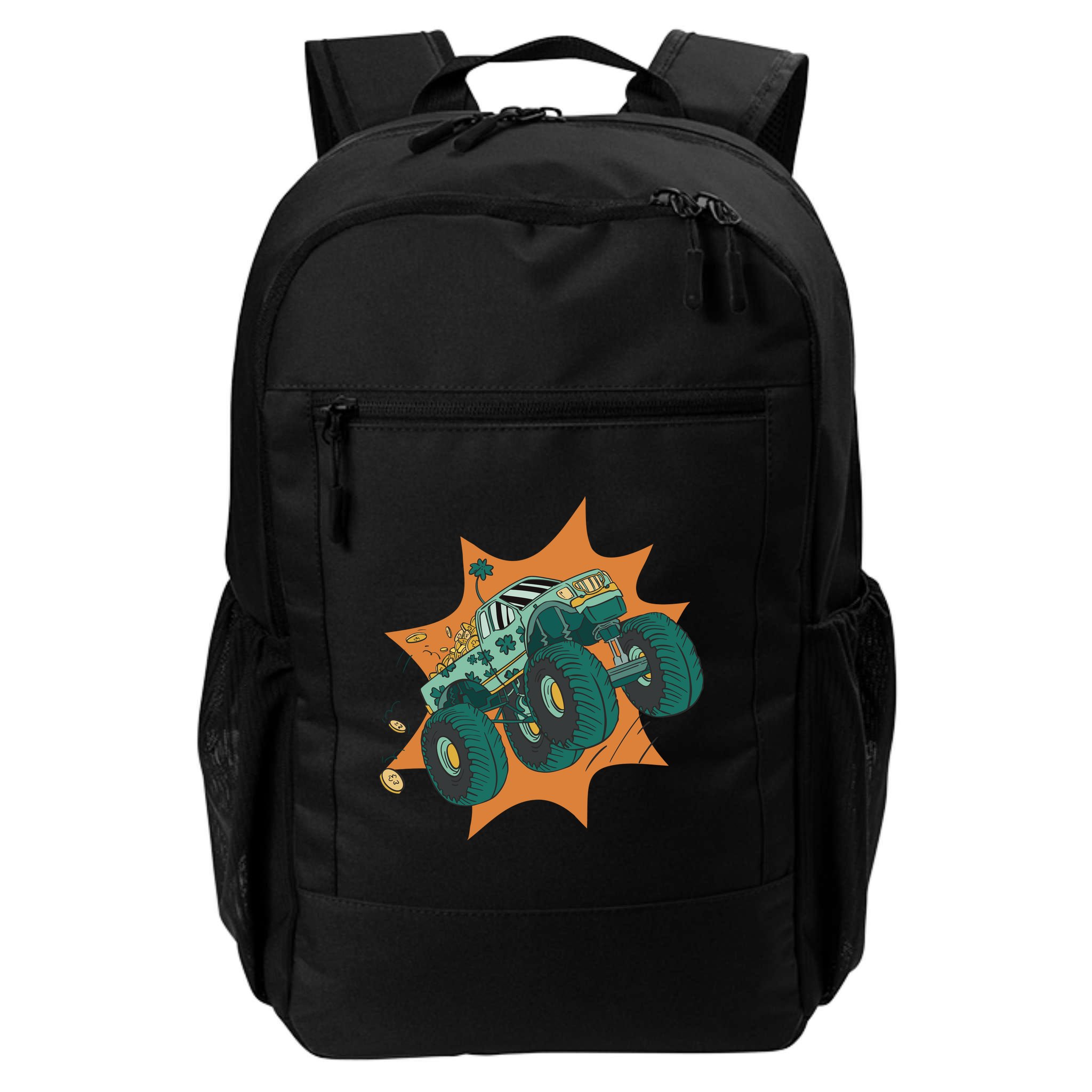 St Patrick's Day Monster Truck Backpack