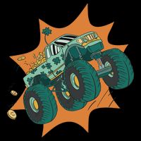 St Patrick's Day Monster Truck Backpack