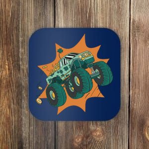 St Patrick's Day Monster Truck Coaster