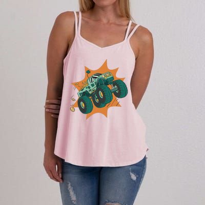 St Patrick's Day Monster Truck Women's Strappy Tank