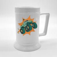 St Patrick's Day Monster Truck Beer Stein