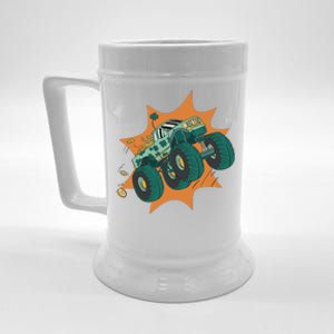 St Patrick's Day Monster Truck Beer Stein