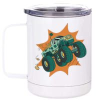 St Patrick's Day Monster Truck 12 oz Stainless Steel Tumbler Cup