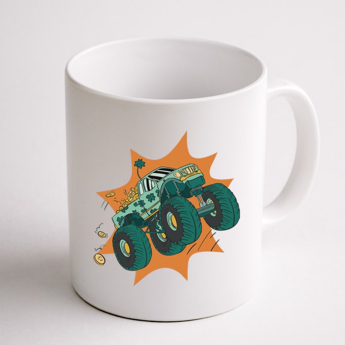 St Patrick's Day Monster Truck Coffee Mug