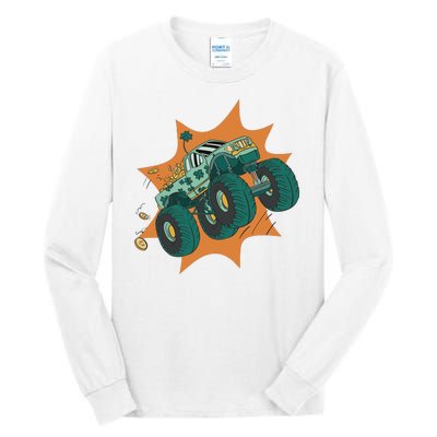 St Patrick's Day Monster Truck Tall Long Sleeve T-Shirt