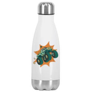 St Patrick's Day Monster Truck Stainless Steel Insulated Water Bottle