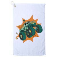 St Patrick's Day Monster Truck Golf Towel