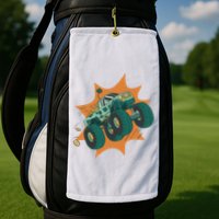 St Patrick's Day Monster Truck Golf Towel