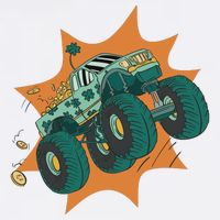 St Patrick's Day Monster Truck Visor