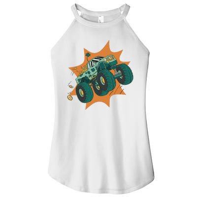 St Patrick's Day Monster Truck Women’s Perfect Tri Rocker Tank