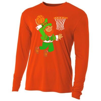 St Patrick's Day Leprechaun Basketball Dunk Sports Costume Gift Cooling Performance Long Sleeve Crew