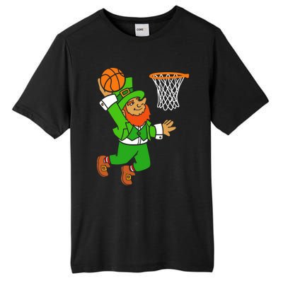 St Patrick's Day Leprechaun Basketball Dunk Sports Costume Gift Tall Fusion ChromaSoft Performance T-Shirt