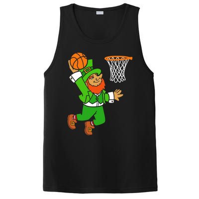 St Patrick's Day Leprechaun Basketball Dunk Sports Costume Gift PosiCharge Competitor Tank