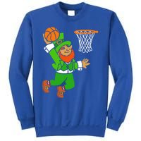 St Patrick's Day Leprechaun Basketball Dunk Sports Costume Gift Sweatshirt