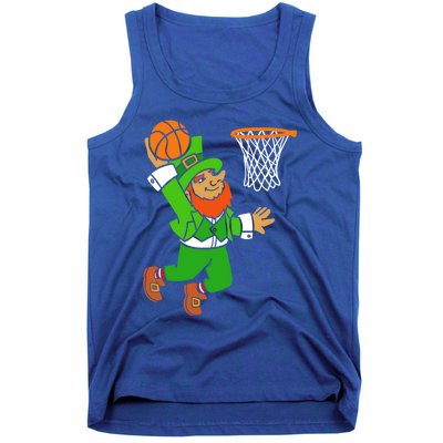 St Patrick's Day Leprechaun Basketball Dunk Sports Costume Gift Tank Top