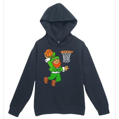 St Patrick's Day Leprechaun Basketball Dunk Sports Costume Gift Urban Pullover Hoodie