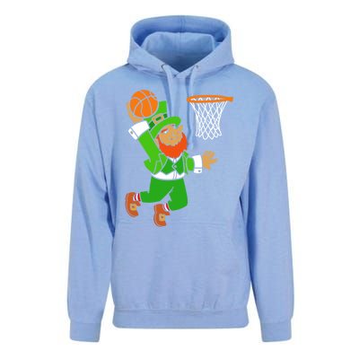 St Patrick's Day Leprechaun Basketball Dunk Sports Costume Gift Unisex Surf Hoodie