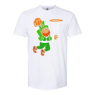 St Patrick's Day Leprechaun Basketball Dunk Sports Costume Gift Softstyle CVC T-Shirt