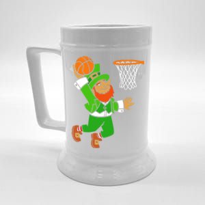 St Patrick's Day Leprechaun Basketball Dunk Sports Costume Gift Beer Stein