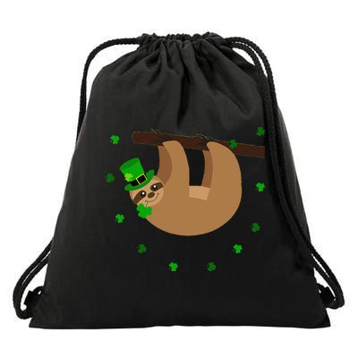 Saint Patrick's Day For Sloth Lovers Women Drawstring Bag