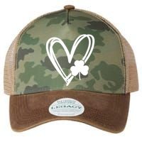 St Patrick's Day Clover Heart Legacy Tie Dye Trucker Hat
