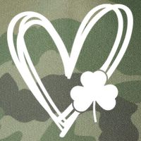 St Patrick's Day Clover Heart Legacy Tie Dye Trucker Hat